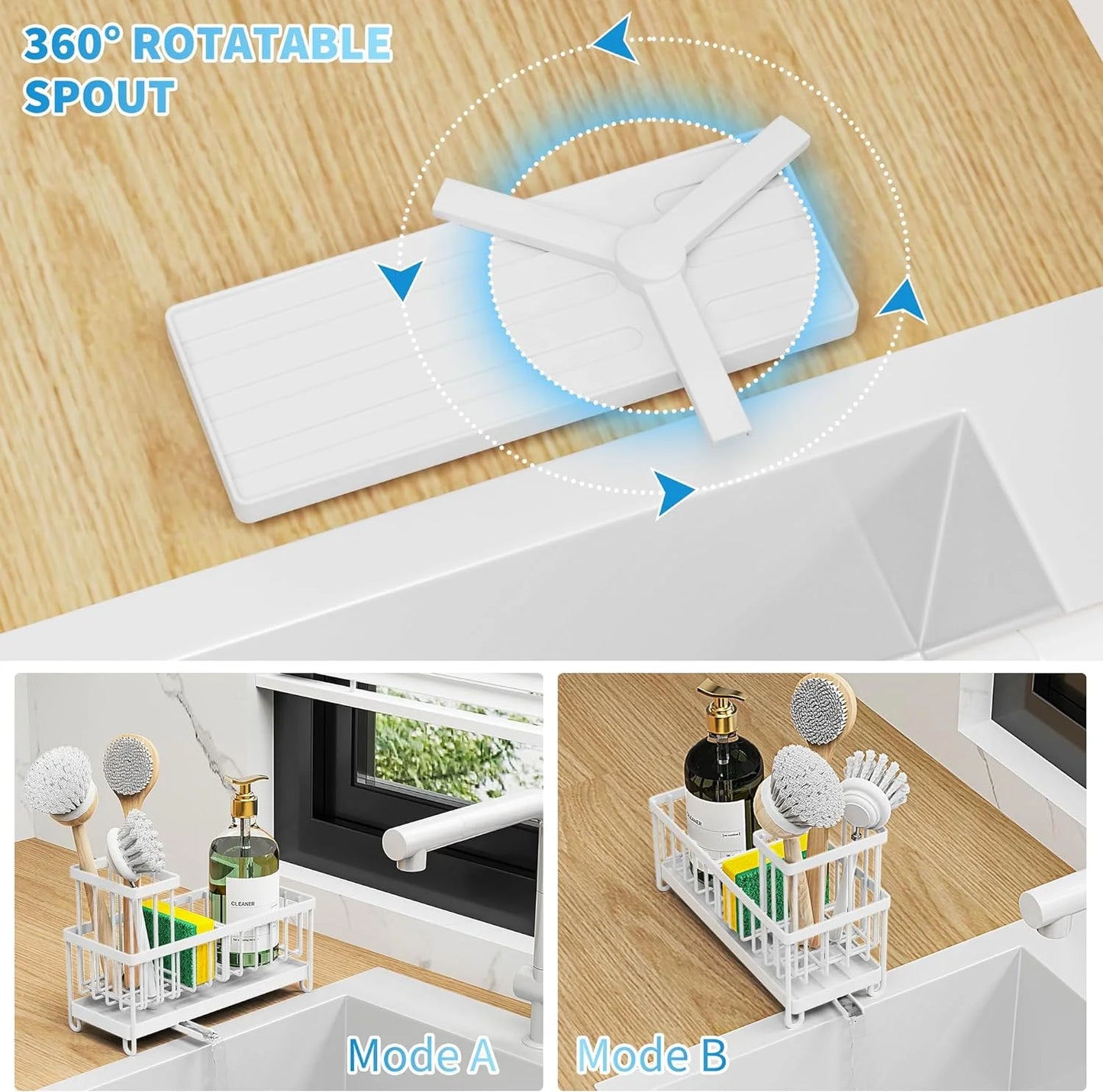 Kitchen Organizer,Sponge Holder for Kitchen Sink