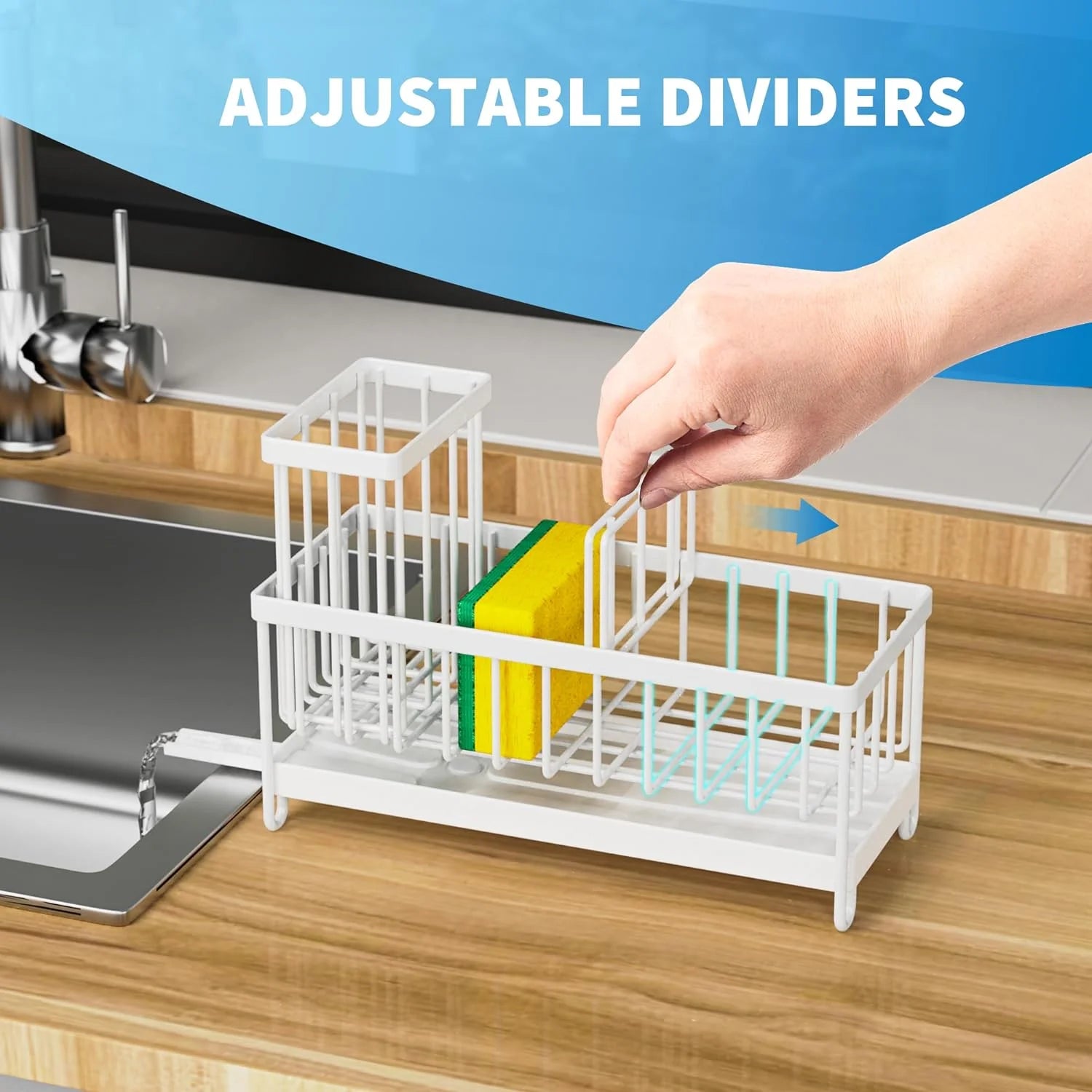 Kitchen Organizer,Sponge Holder for Kitchen Sink