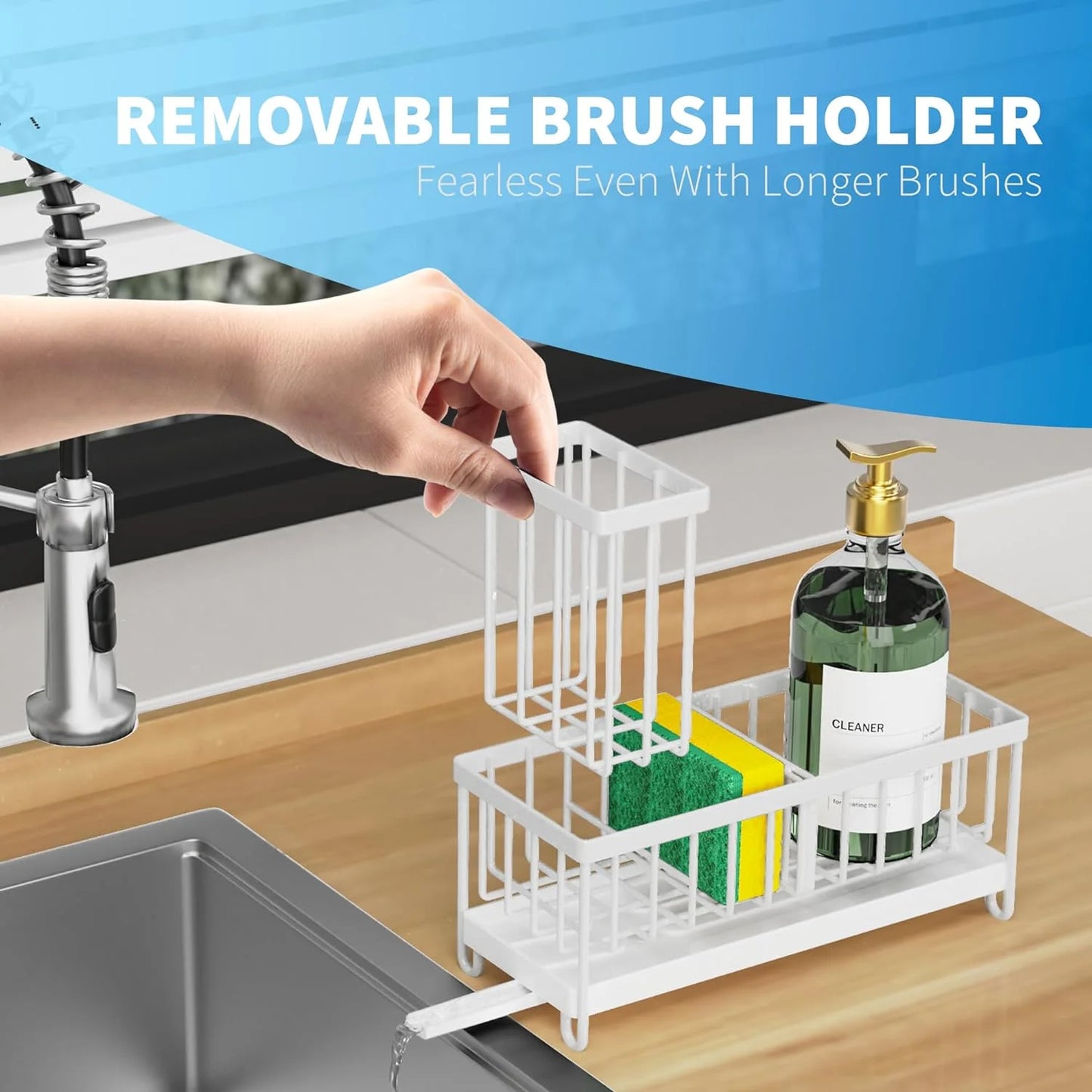 Kitchen Organizer,Sponge Holder for Kitchen Sink